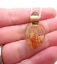 lampwork glass autumn leaf pendant necklace - Image 3