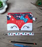 Cute fox animal zip purse with wrist strap - Image 1