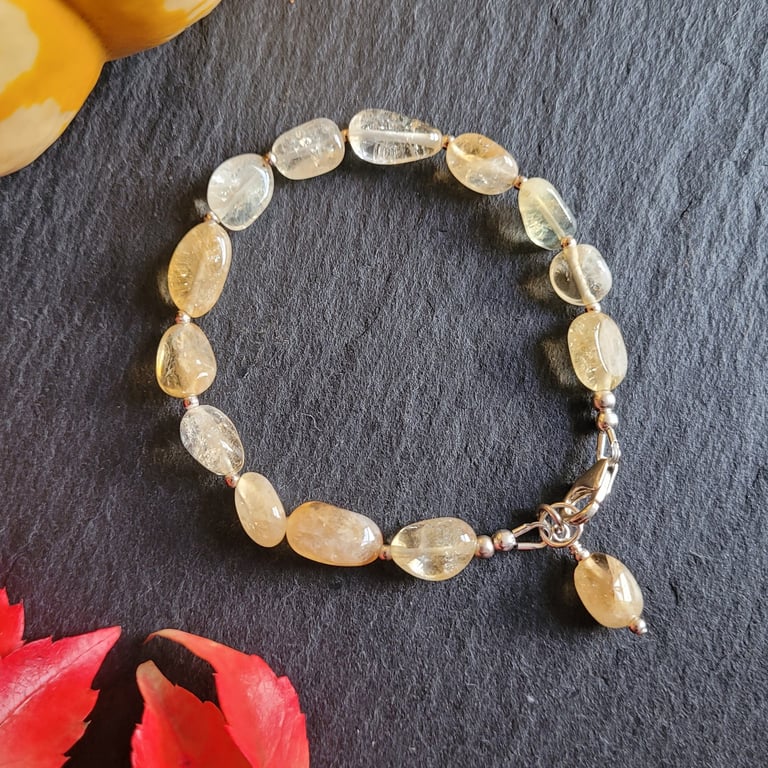 Citrine and Sterling Silver Bracelet