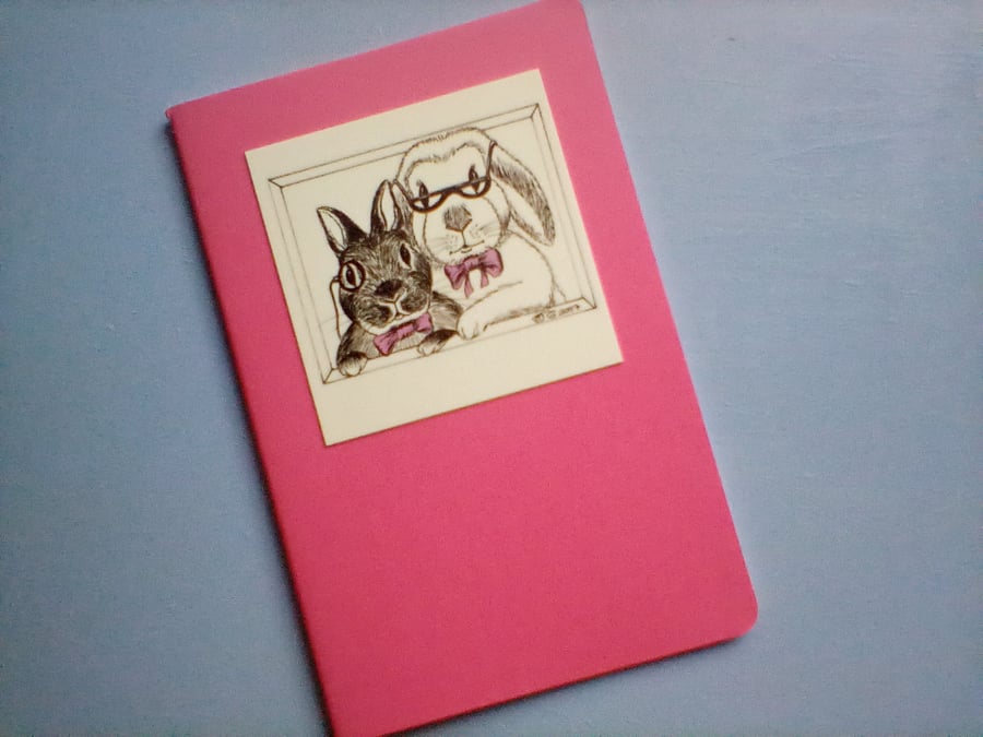 Mini Notebook featuring Bunny Characters 