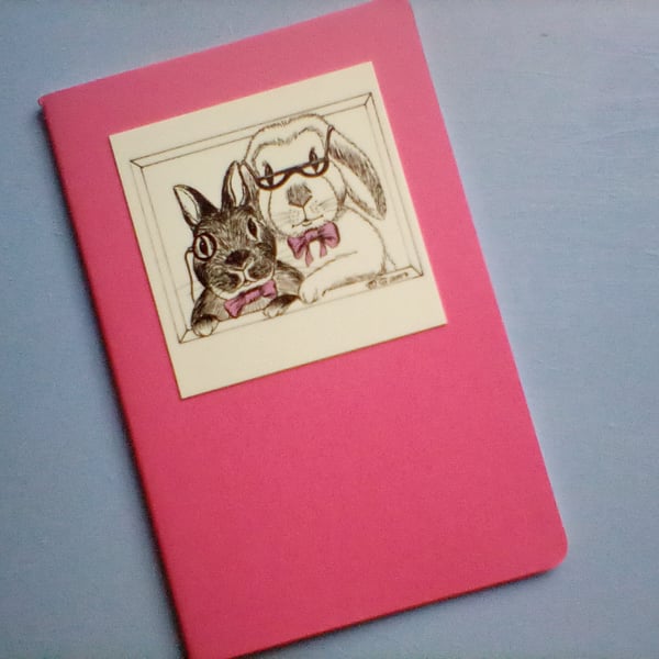 Mini Notebook featuring Bunny Characters 