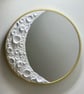 38cm Gold Moon Mirror Handmade Celestial Wall Mirror  Lunar Home Decor Moon - Image 3