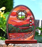 Pyrography Lighthouse Guardian Dragons Portal Fairy Door.  - Image 3
