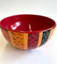 HOT SPICE COLOURED STONEWARE CERAMIC BOWL