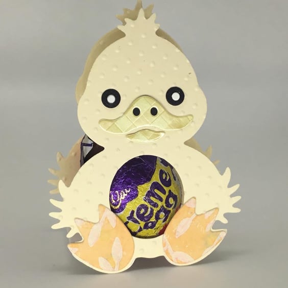 3D Easter card chocolate egg holder 