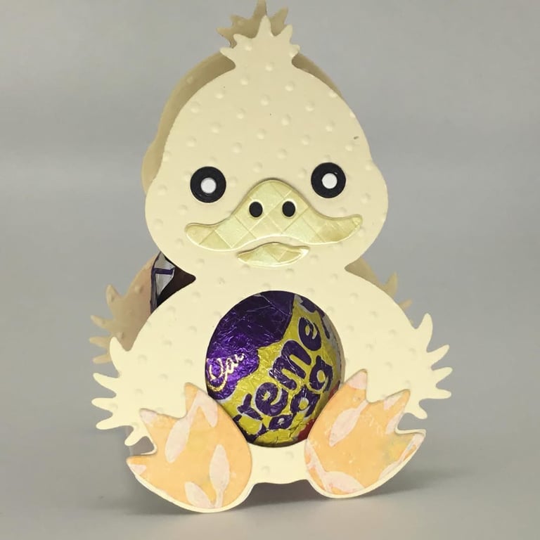 3D Easter card chocolate egg holder 