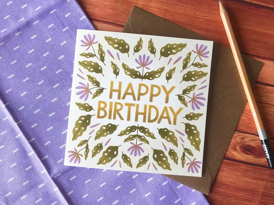 Dreamy Floral Birthday Card