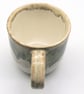 Large stoneware pottery mug finished in grey, brown, cream, white glaze. - Image 5