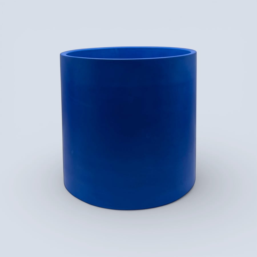 Large Statement 19 cm Round Blue Indoor Plant Pot Houseplant Planter