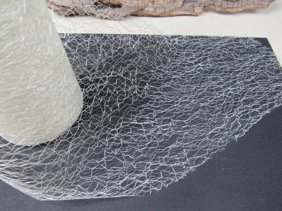 White Spider Web Netting, Cardmaking, Festive Decor