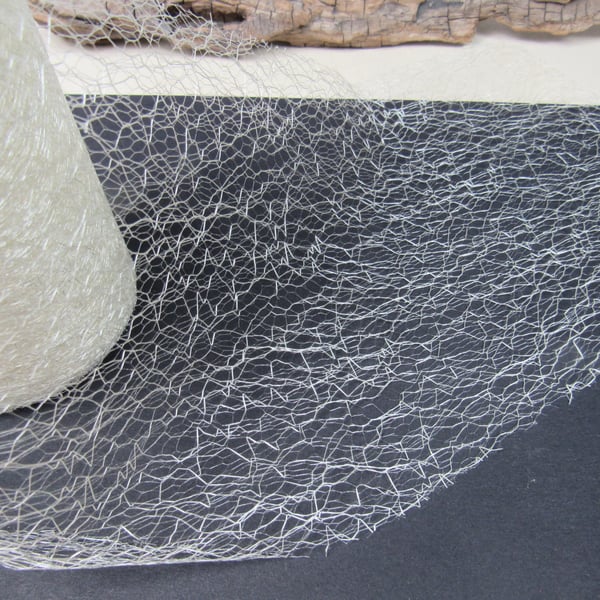 White Spider Web Netting, Cardmaking, Festive Decor