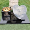 Baby Grave Plaque Memorial Grave Marker Flat Grave Stone  Grave Vase Headstone