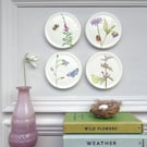 Wildflower mini wall plates