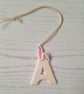 Bunny Rabbit Personalised Initial decoration - Image 1