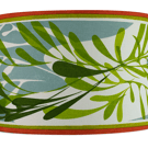 Perfectly Imperfect - Hand printed 30cm diameter  lampshade. Green, orange, blue