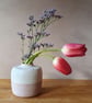 Pale Pink and Speckle Small Bud Vase