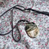 ceramic necklace pendant handmade- fir tree no 2