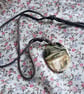 ceramic necklace pendant handmade- fir tree no 2