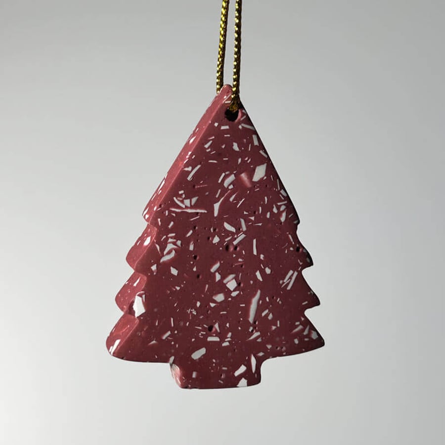 Tree Terrazzo Christmas Ornament S, Pum Eco Decoration Sustainable Xmas Gift