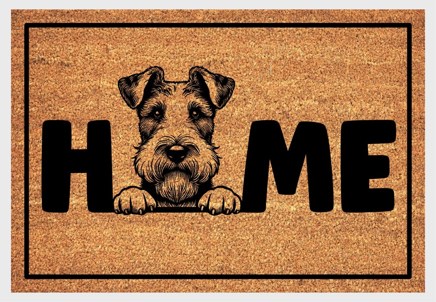 Fox Terrier Home Door Mat No.4 - Fox Terrier Welcome Mat - 3 Sizes