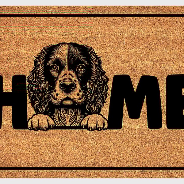 French Spaniel Home Door Mat - French Spaniel Dog Welcome Mat - 3 Sizes