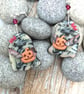 Ghost polymer clay earrings - Image 1