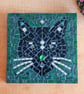 Mosaic Black Cat Wall Art - Image 2