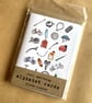 Perfectly Imperfect Cycling Alphabet Greetings Card - pack of four