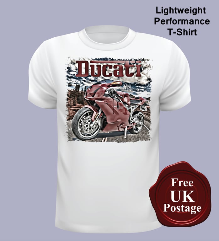 Ducati Motorcycle T Shirt, Mens T Shirt, Choose Your Size