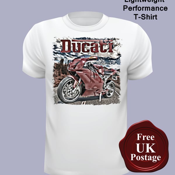 Ducati Motorcycle T Shirt, Mens T Shirt, Choose Your Size