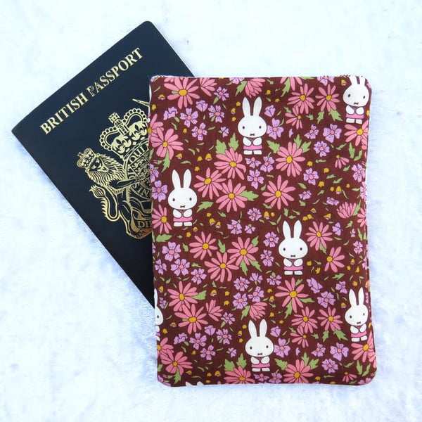 Liberty print passport pouch, Prairie Day design