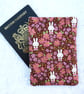 Liberty print passport pouch, Prairie Day design