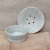 Trinket dish in textured stoneware soapdish spoonrest ceramics pottery ceramic