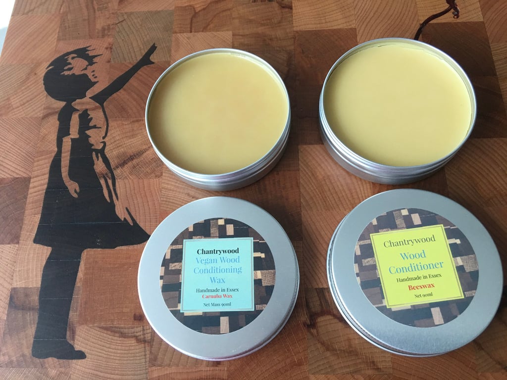 Beeswax wood conditioner, Revives cutting boards,