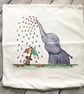 SUMMER SECONDS - Rainbow Rain Ellie Cushion Cover  - Image 1