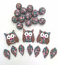 Owl, Round and Drop Patterned Bead Selection  - Image 1