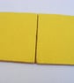Set of 2 ceramic daffodil square coasters. - Image 5