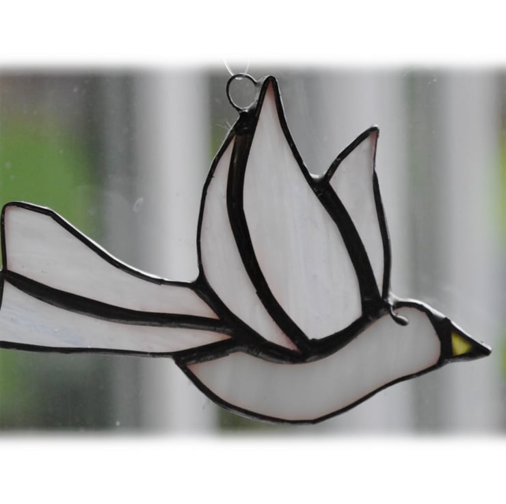 Dove Suncatcher Stained Glass Peace 028 Bird - Folksy