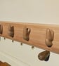 Unique Wall Orchids Oak Coat Rack - Image 4