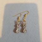 Beautiful and delicate glass earrings 
