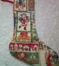 7.5 inch Christmas Themed Squares Stocking - Image 2