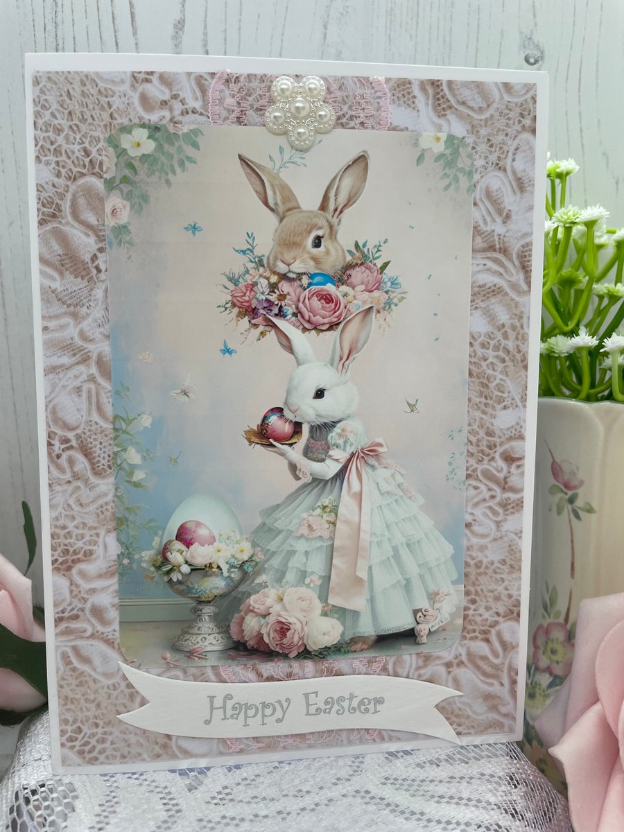 Easter Bunny Photo Card 