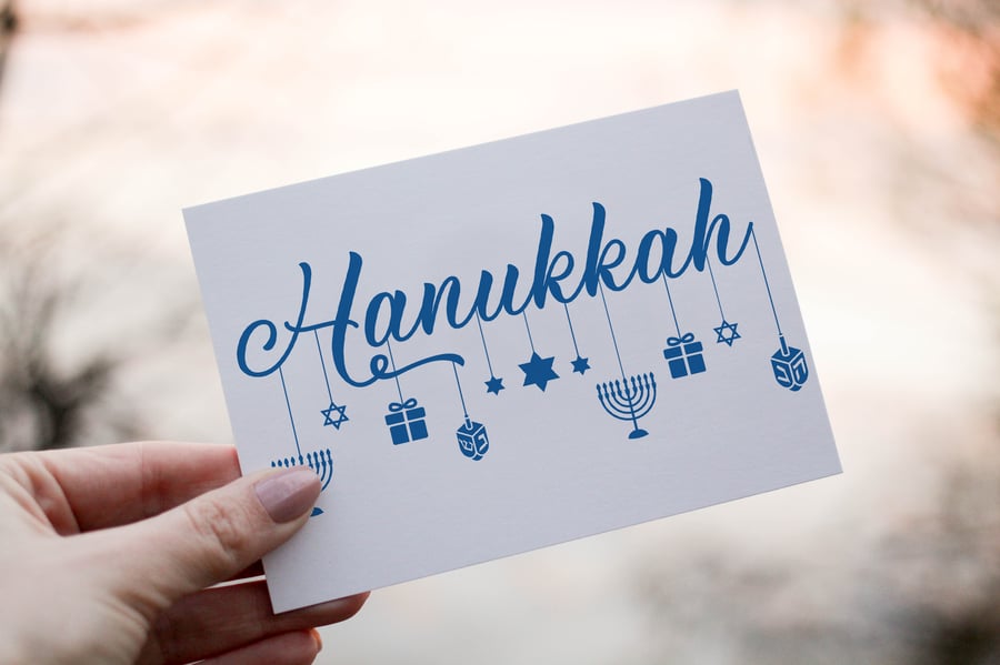 Hanukkah Card, Hanukkah, Personalised Hanukkah Celebrations, Jewish Ceremony
