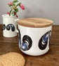 Mussel Shell Design Storage Jar - coastal home kitchenware, shellfish - Image 2