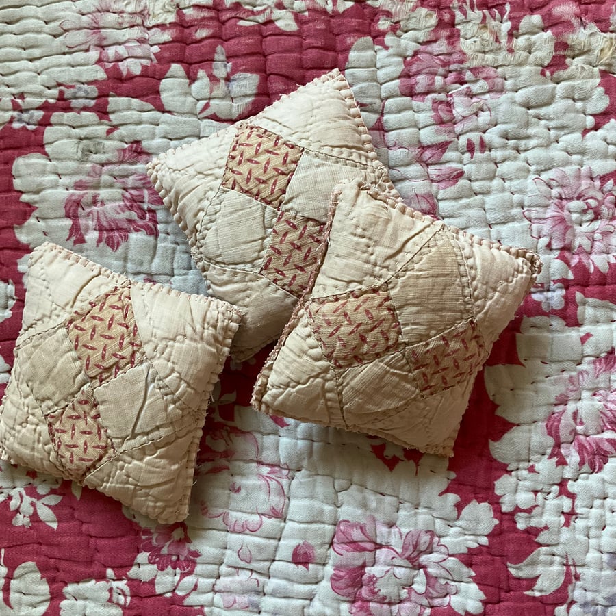Antique patchwork - pin cushion