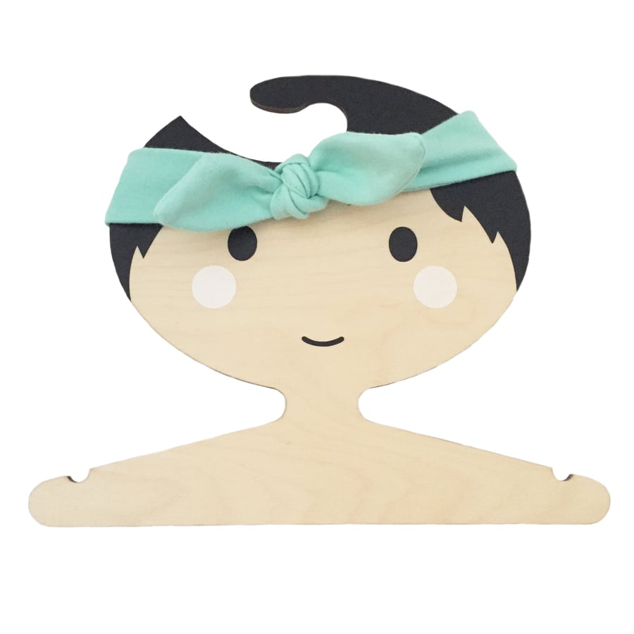 Baby Headband in ORGANIC PLAIN LIGHT TURQUOISE - Eco Baby hairband Gift Idea 