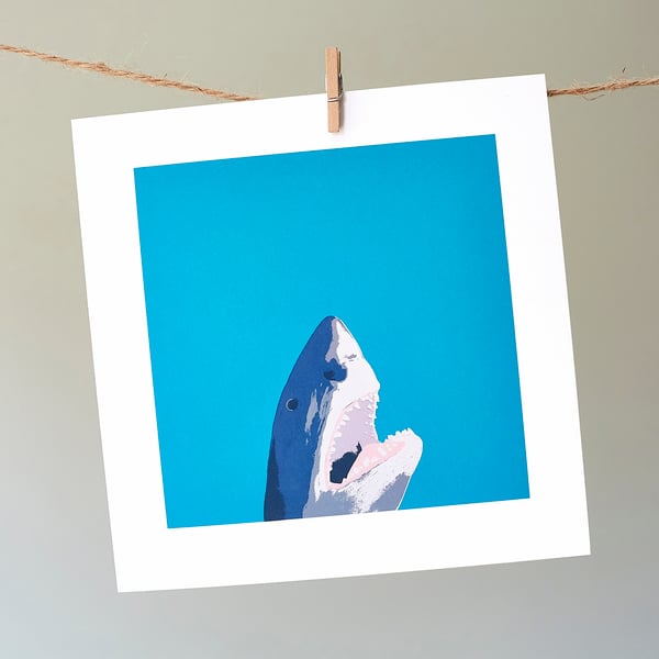 North Laine Shark greetings card