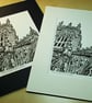 York Minster West Window - Original Hand Pulled Linocut Print - Image 4
