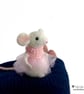 Ballerina Mouse, Isabella, needle felted by Lily Lily Handmade - Image 2