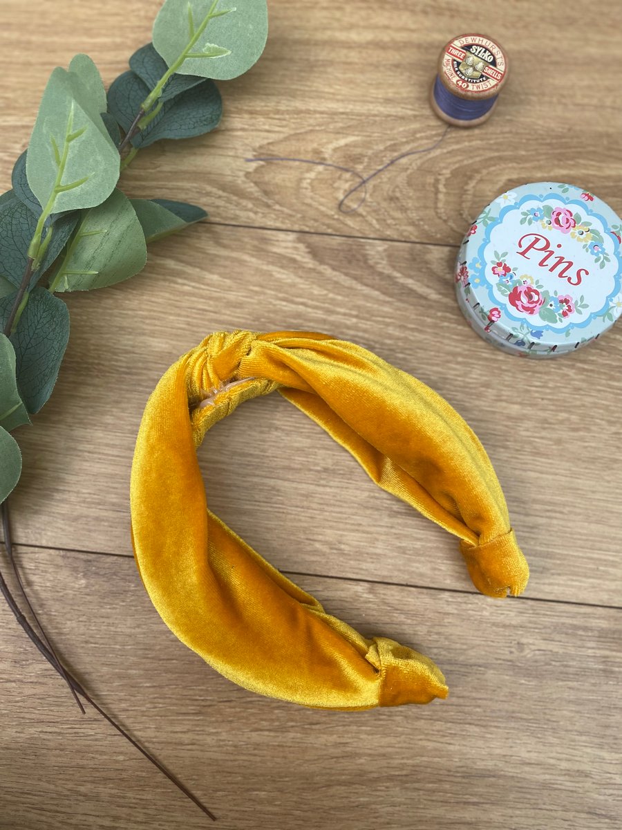 Knot Headband, Hairband, Velvet feel Boho Chic Gift